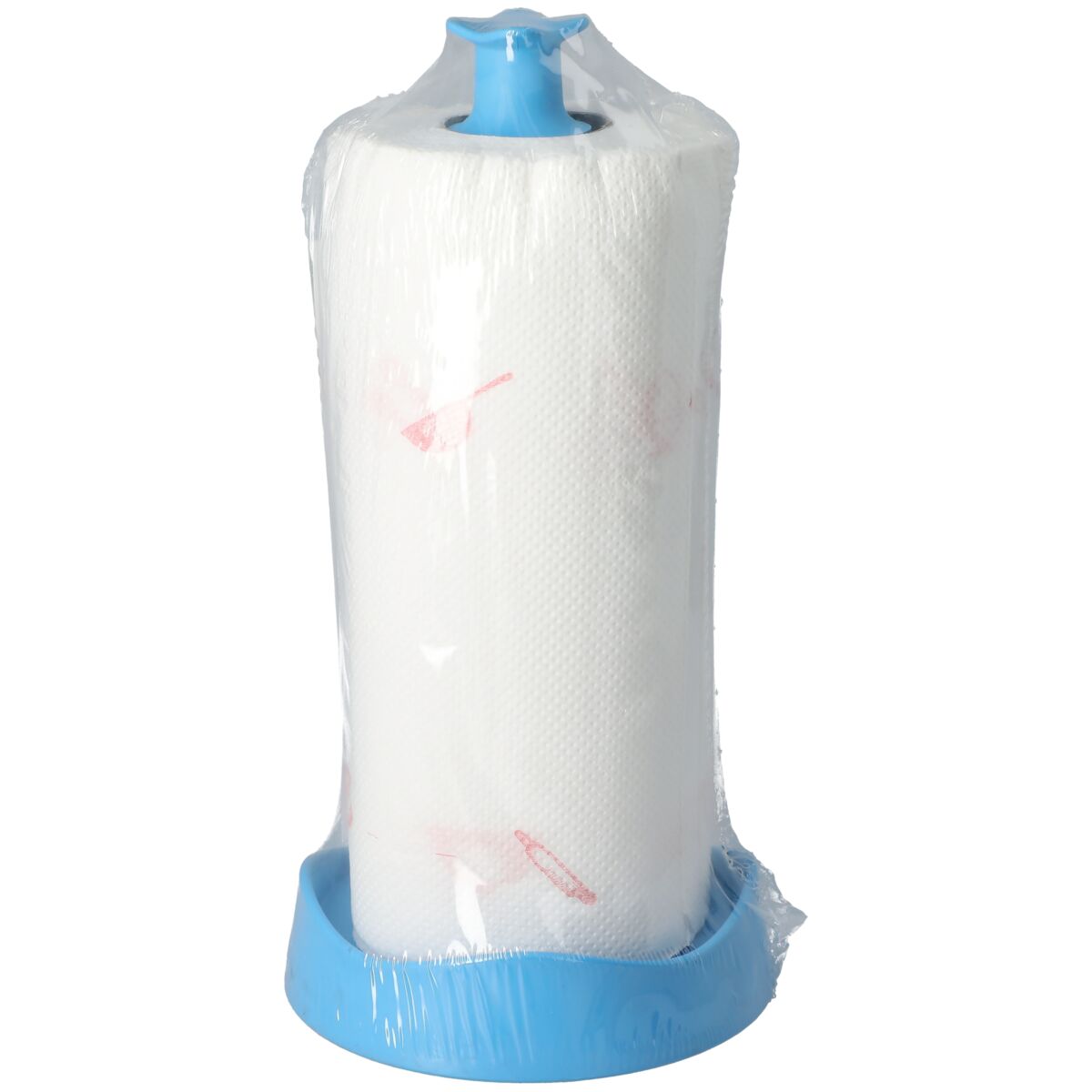 Cosmoplast Tissue Holder with Roll Blue and White 16cm